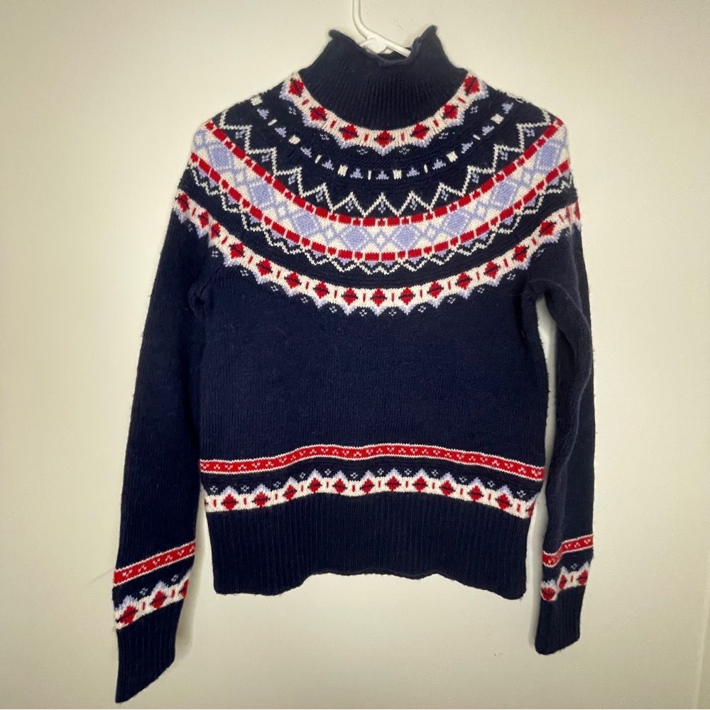 J. Crew Fair Isle Turtleneck Sweater